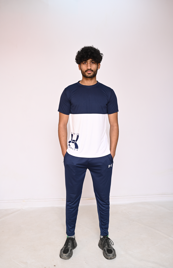 UA Navy-White Dri-Fit Tracksuit
