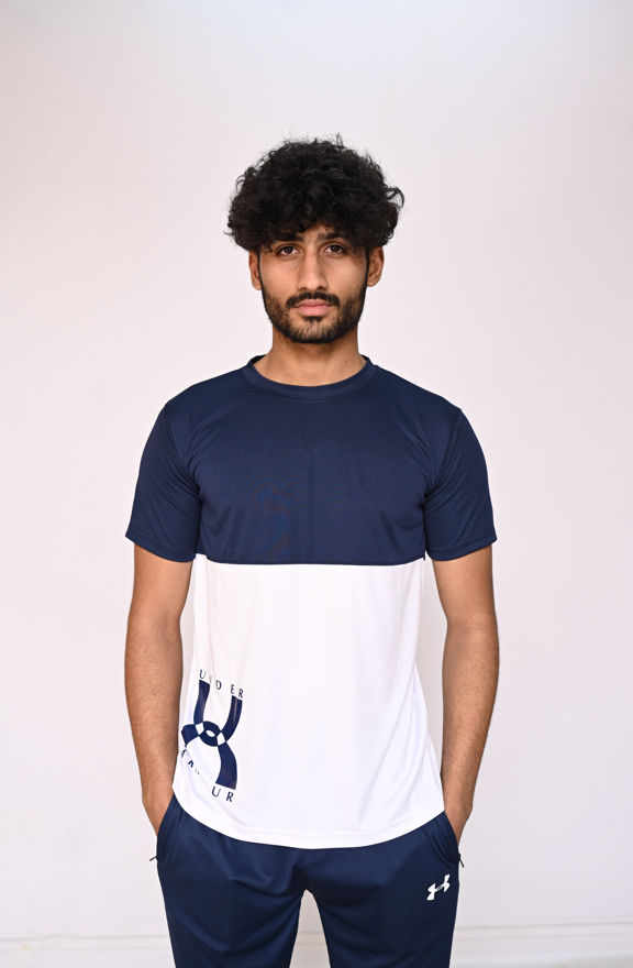 UA Navy-White Dri-Fit Tracksuit