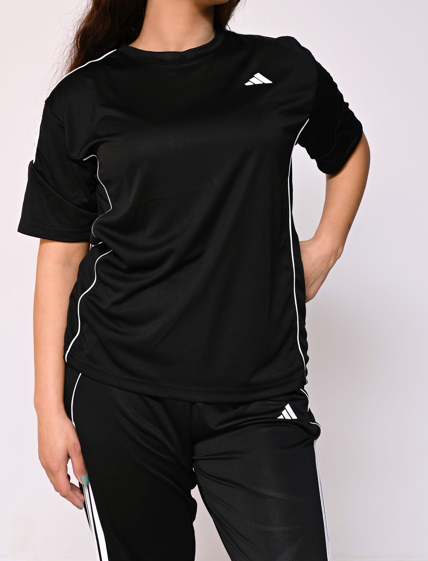 Adi Black Dri-Fit Tracksuit-F