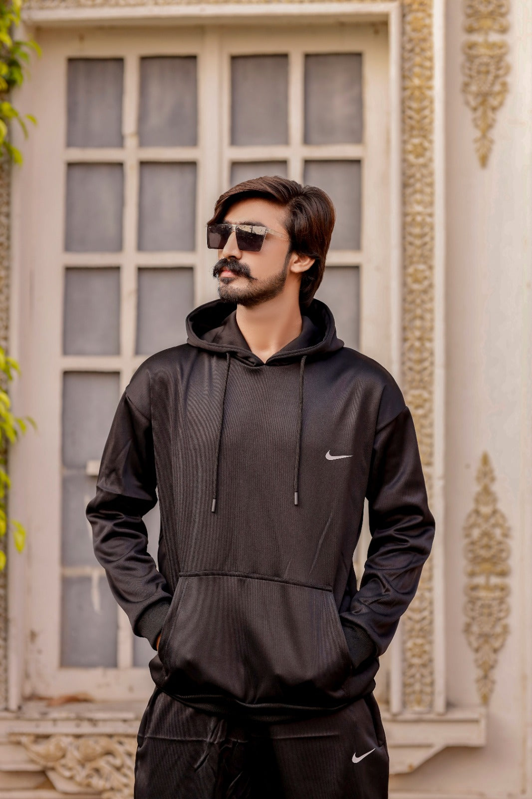 Nik Premium Hooded Tracksuit -Black