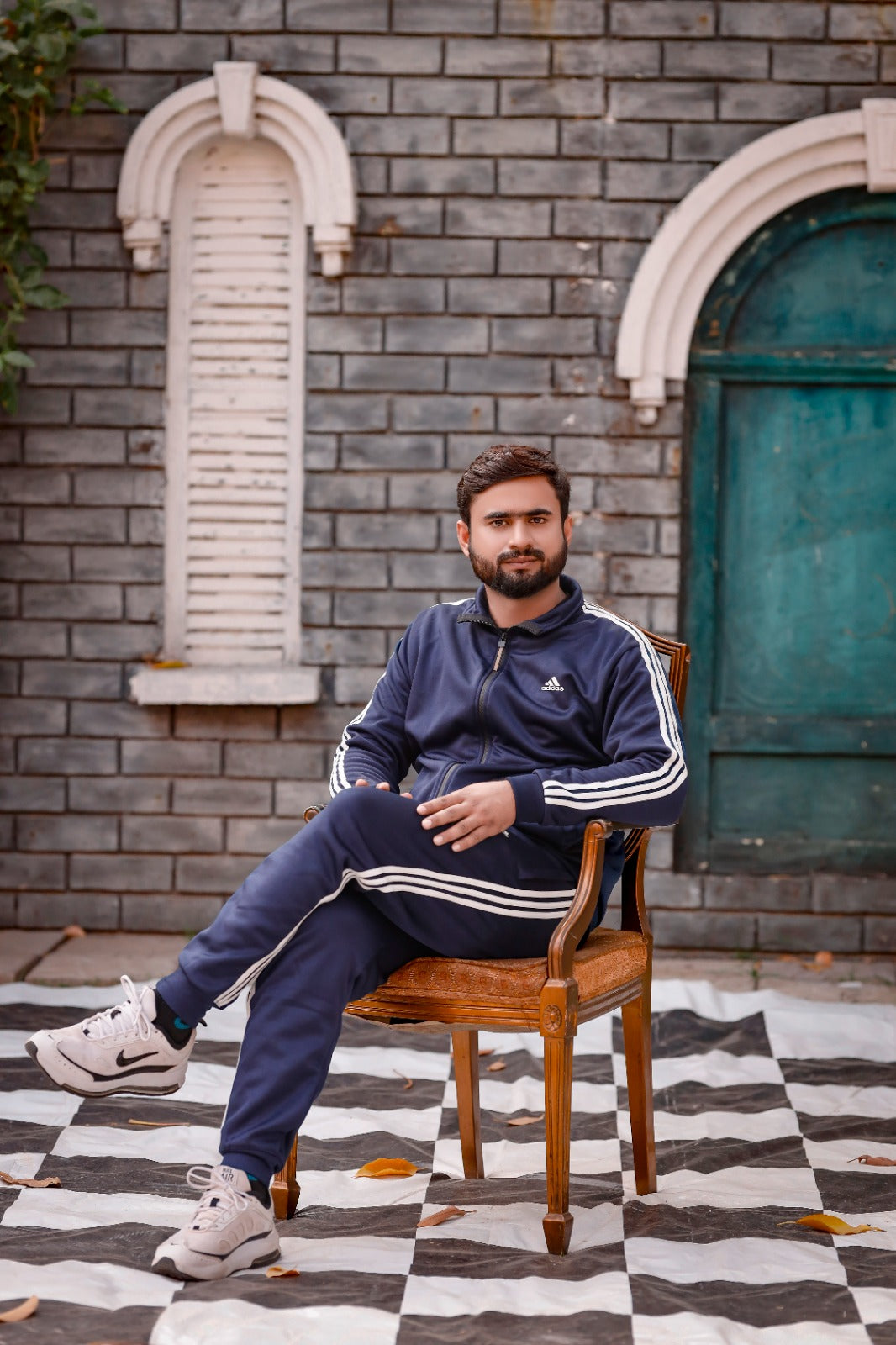 Adi Premium Tracksuit - Navy